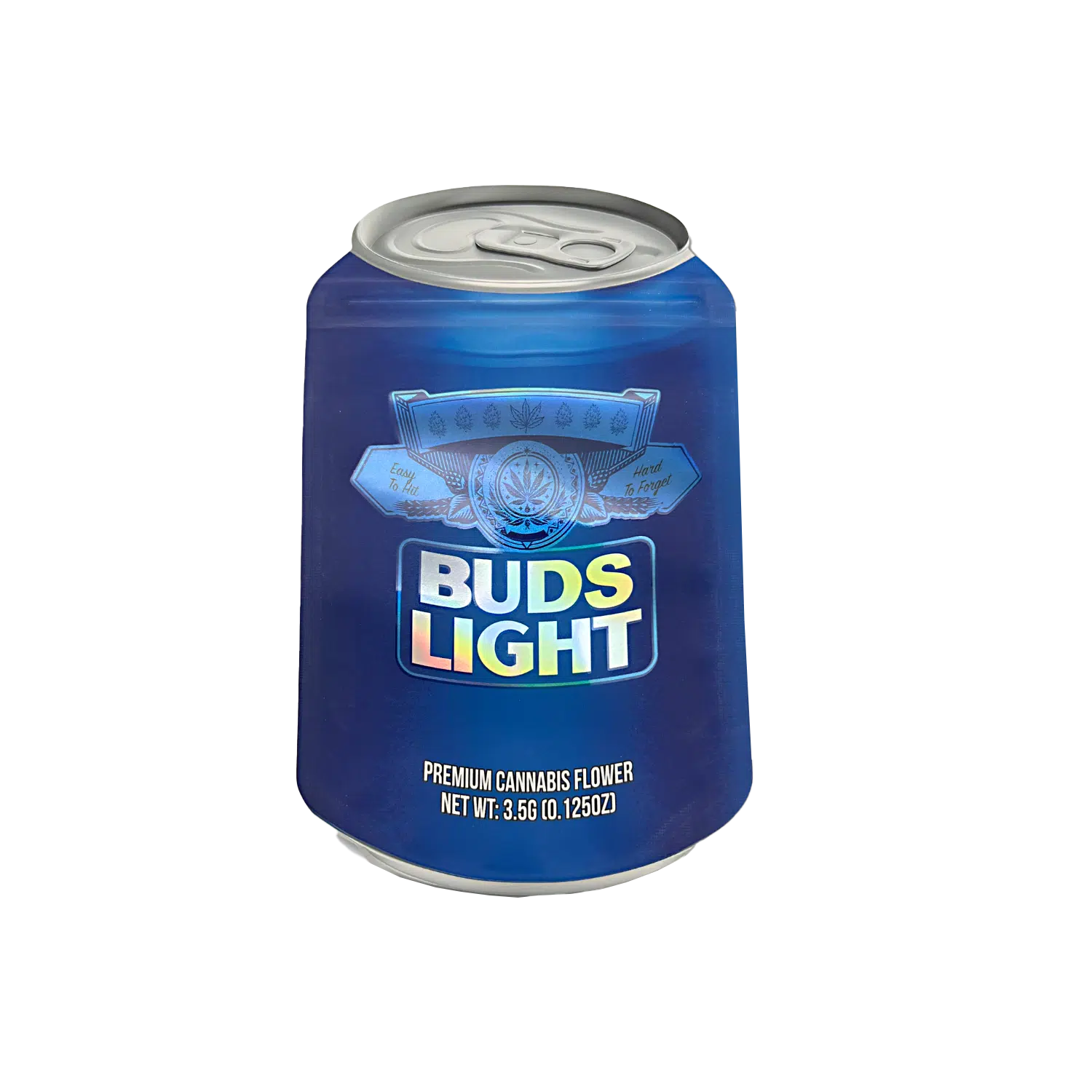 3.5g Shaped Mylar Bag – Premium Smell-Proof Flower Packaging – Buds Light (50 Count) SCSMB-35-014