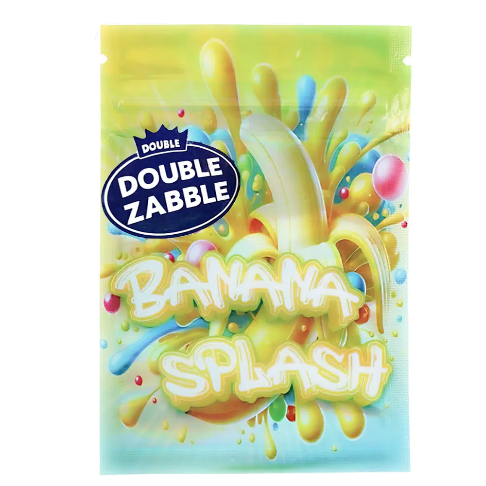 1 Gram Stock Mylar Bag – Premium Smell-Proof Flower Packaging – Double Zabble Banana Splash (100 Count) WSMB-1G-036