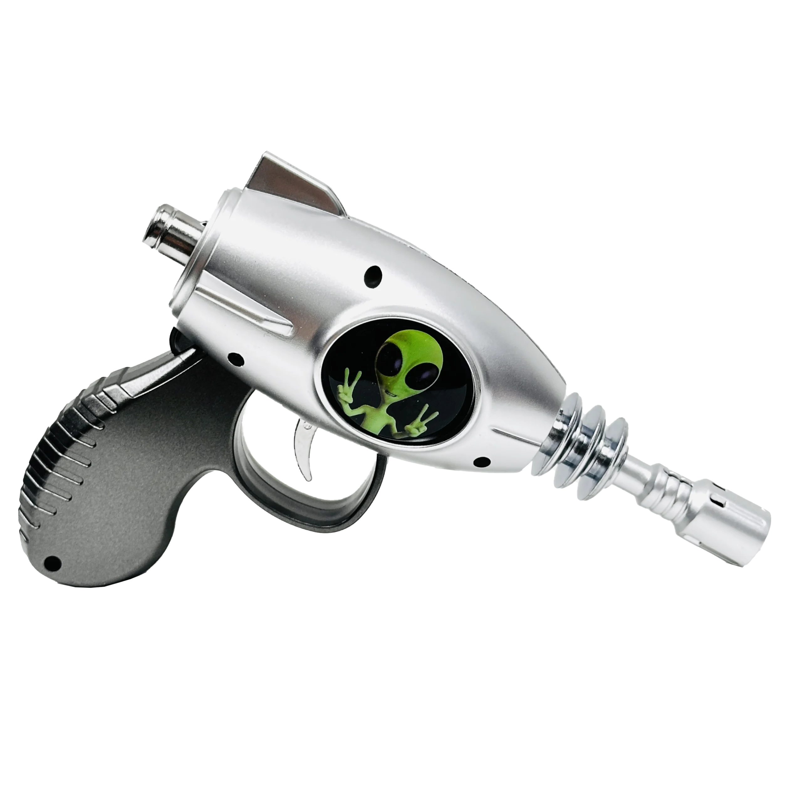 19029-FL11 Alien Blaster Torch Lighter With Fluorescent Light (Alien Peace Silver) (1Pc) - Image 7