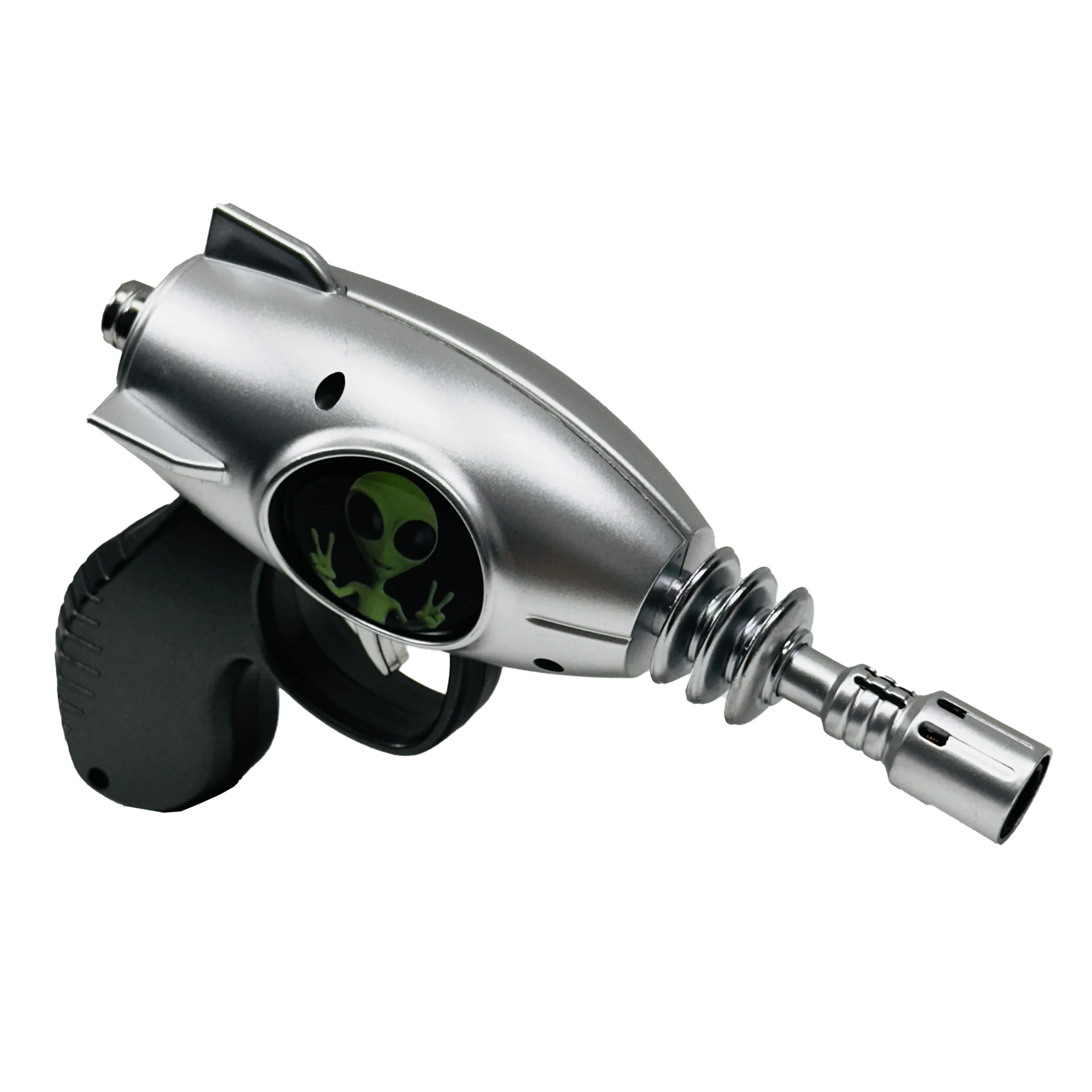 19029-FL11 Alien Blaster Torch Lighter With Fluorescent Light (Alien Peace Silver) (1Pc) - Image 5