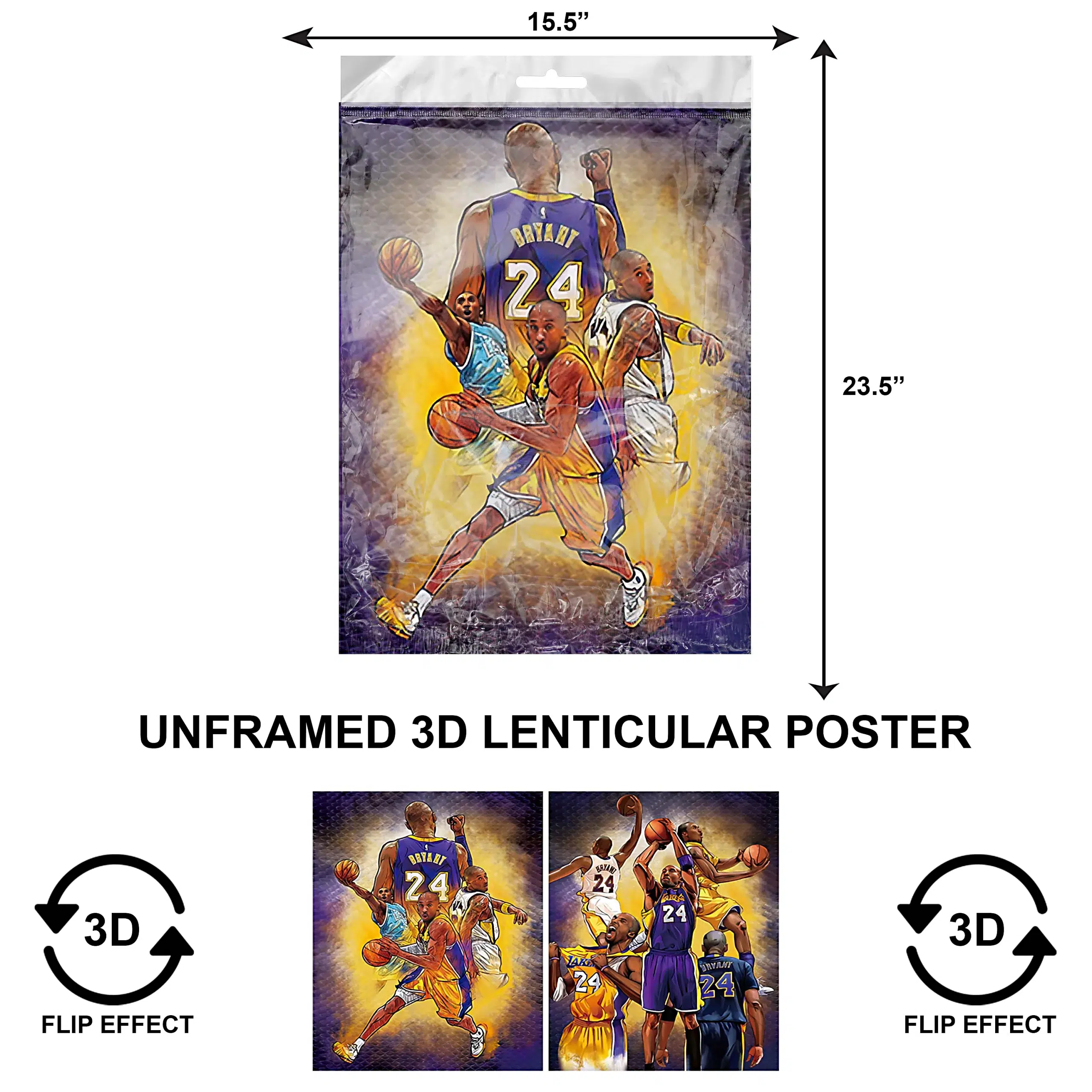3DLPNF-011 Sports – Lakers Thomas Bryant Large UnFramed Poster