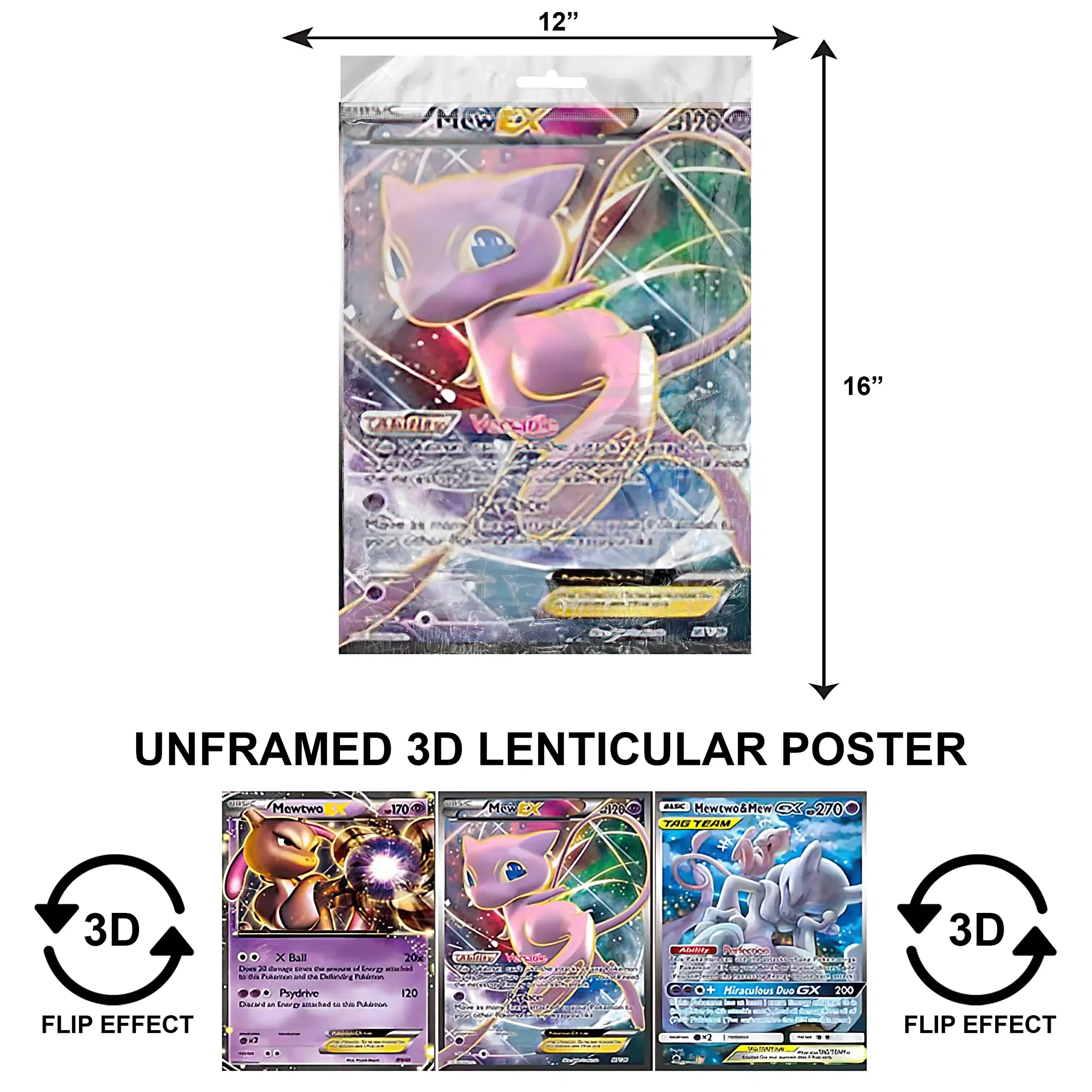 3DPNF-002 Anime – Mew Two UnFramed Poster