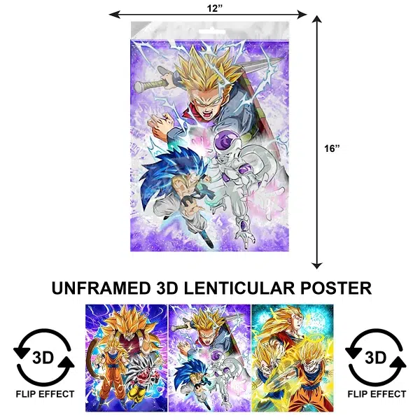 3DPNF-009 Anime - Naruto Fights UnFramed Poster