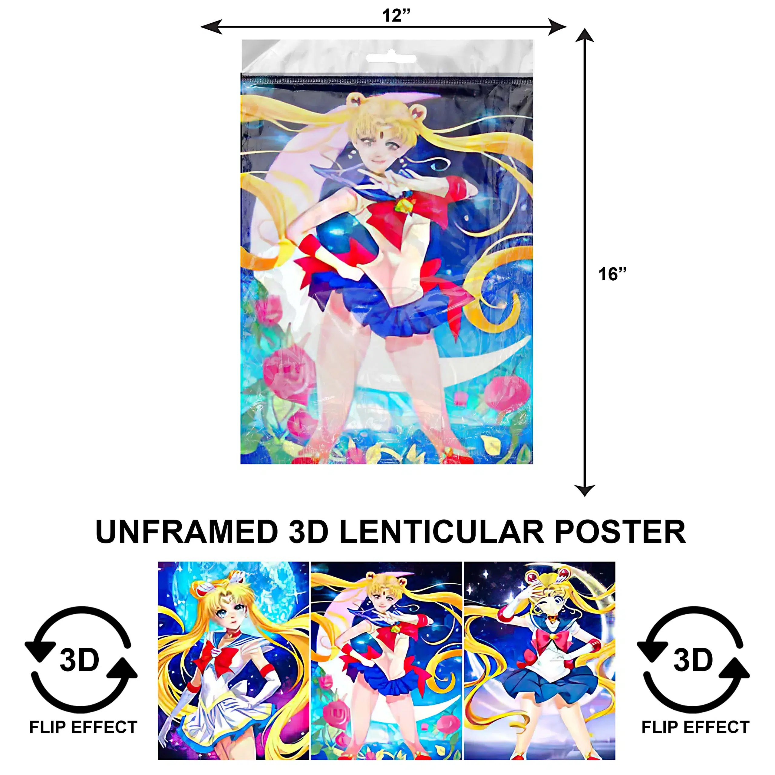 3DPNF-015 Anime – Sailor Moon UnFramed Poster