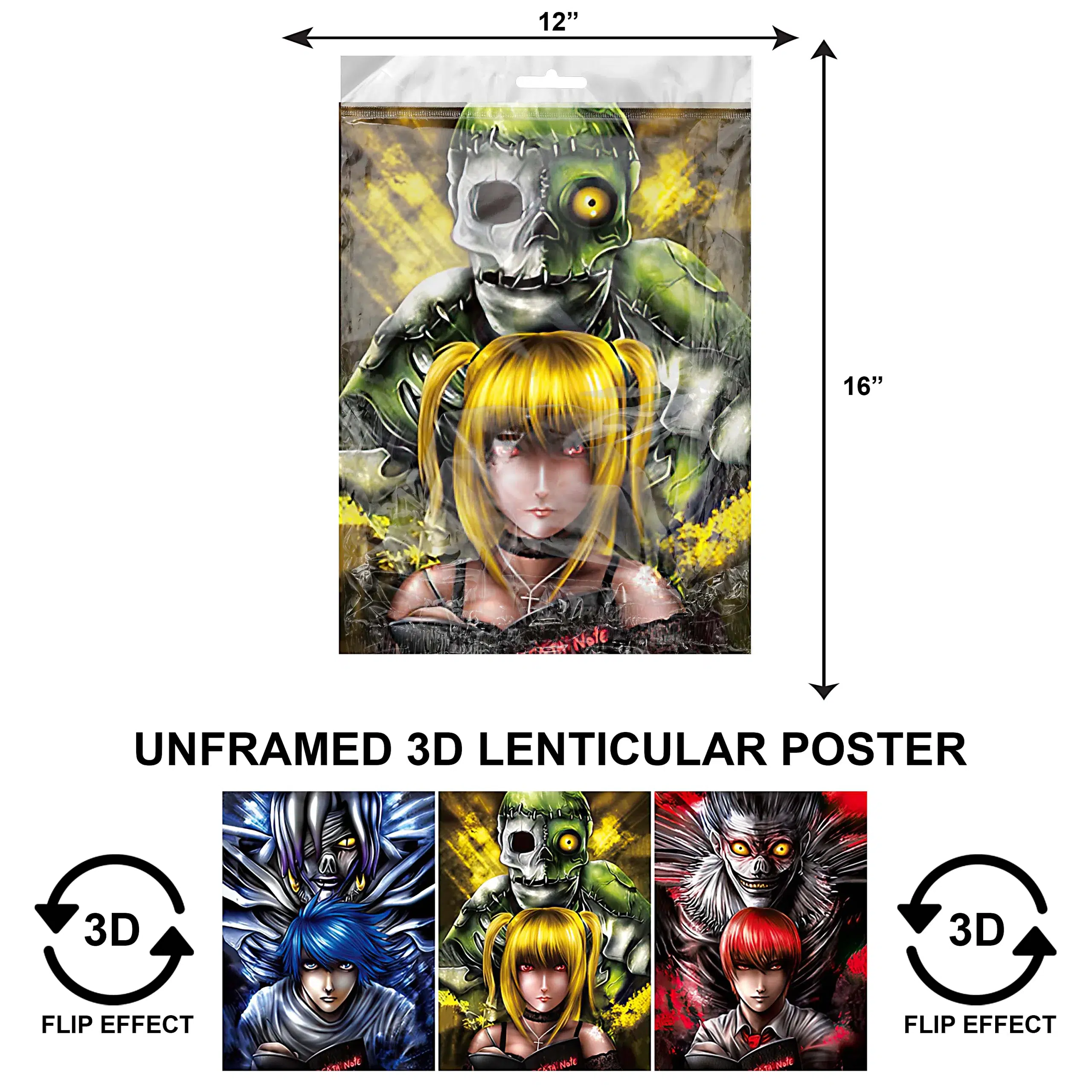 3DPNF-024 Anime – Goku Saitama Midoriya Bakugou Todoroki Kamado Tanjirou Kamado UnFramed Poster