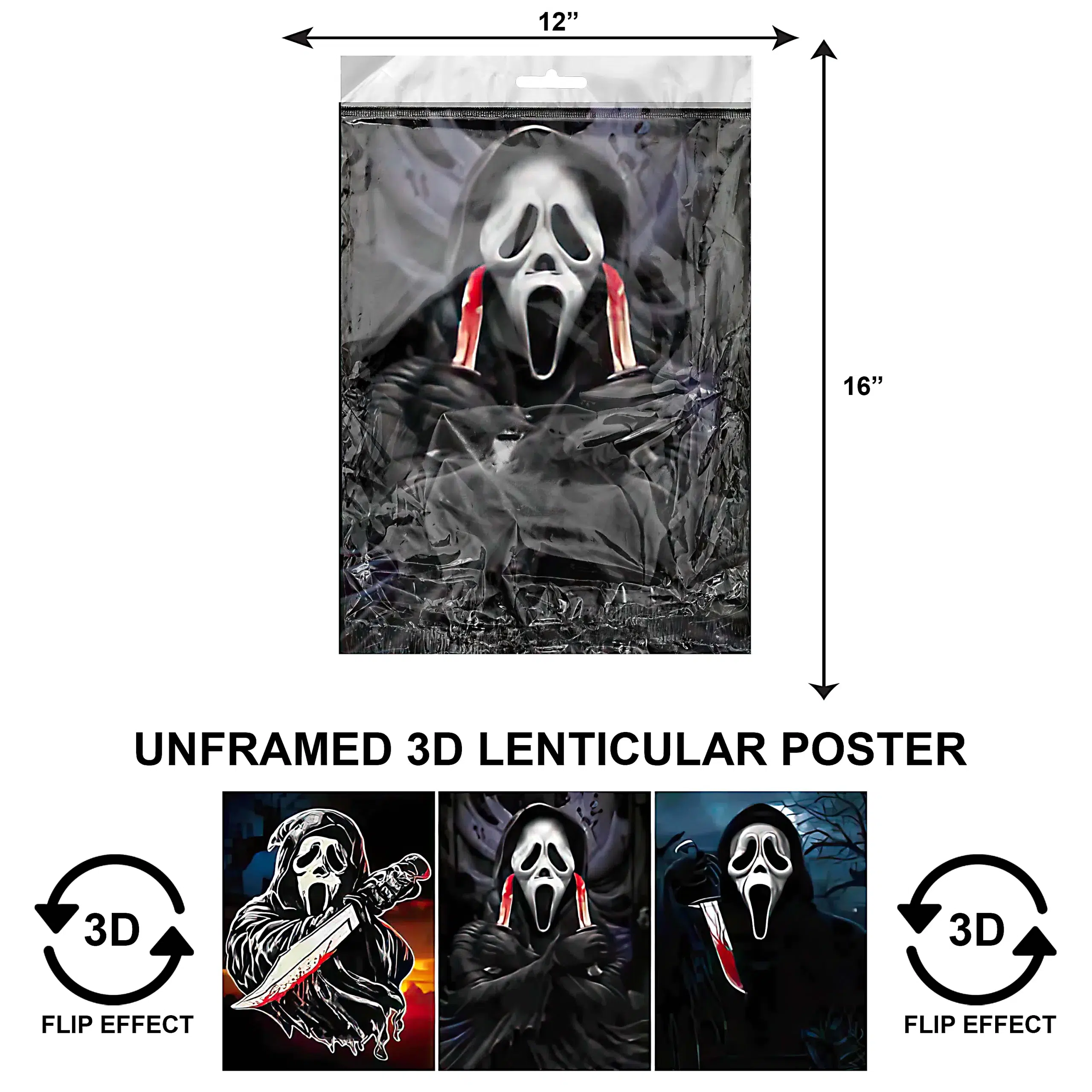 3DPNF-040  Movies – Scream UnFramed Poster