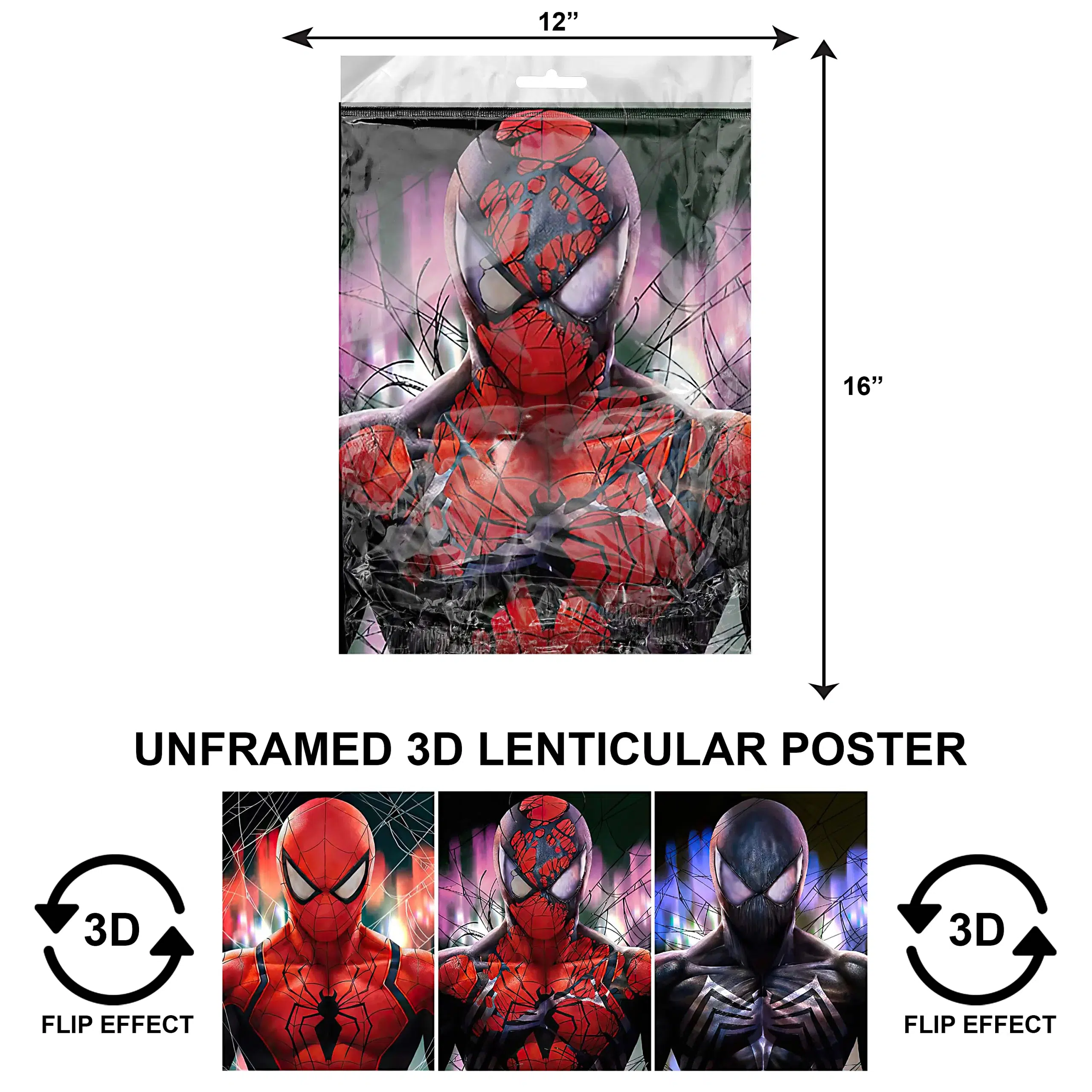3DPNF-048 Super Heroes – Marvel Spiderman UnFramed Poster