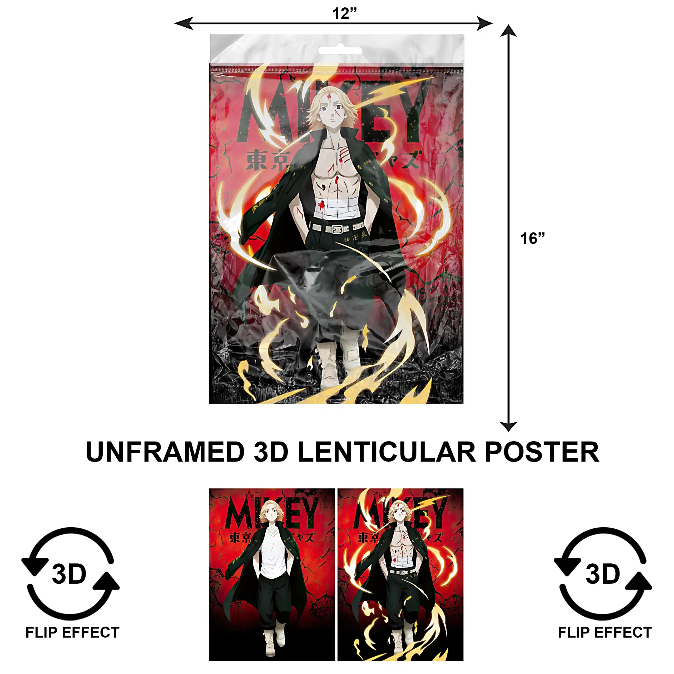 3DPNF-051 Anime – Tokyo Revengers UnFramed Poster