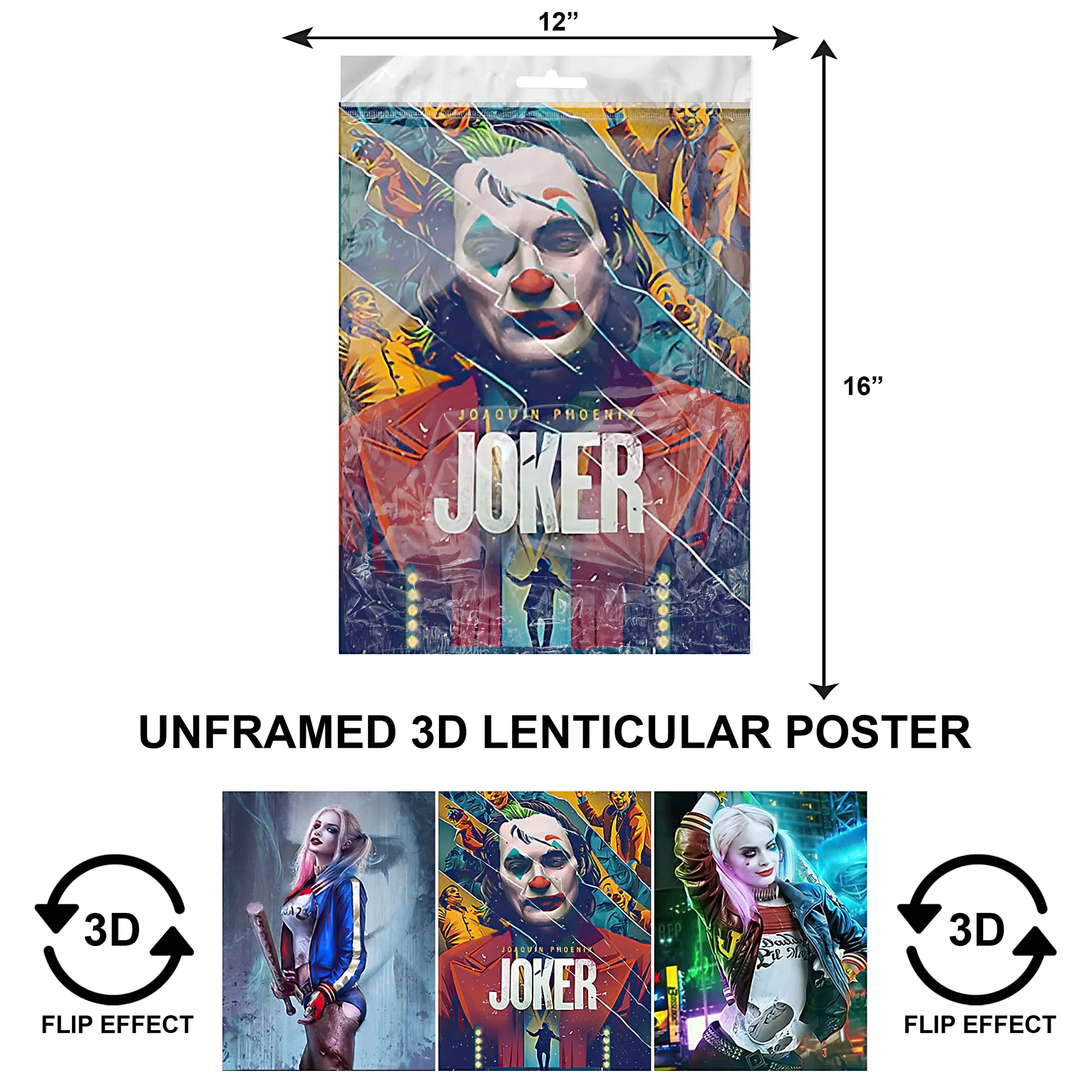 3DPNF-058 Movie – The Joker and Harley Quinn UnFramed Poster
