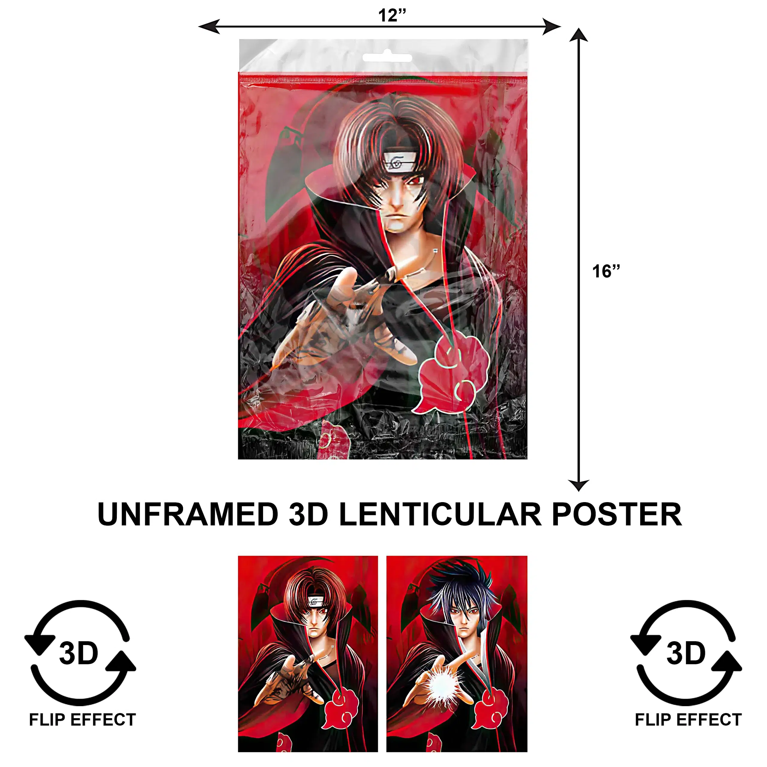 3DPNF-069 Anime – Itachi Uchiha UnFramed Poster