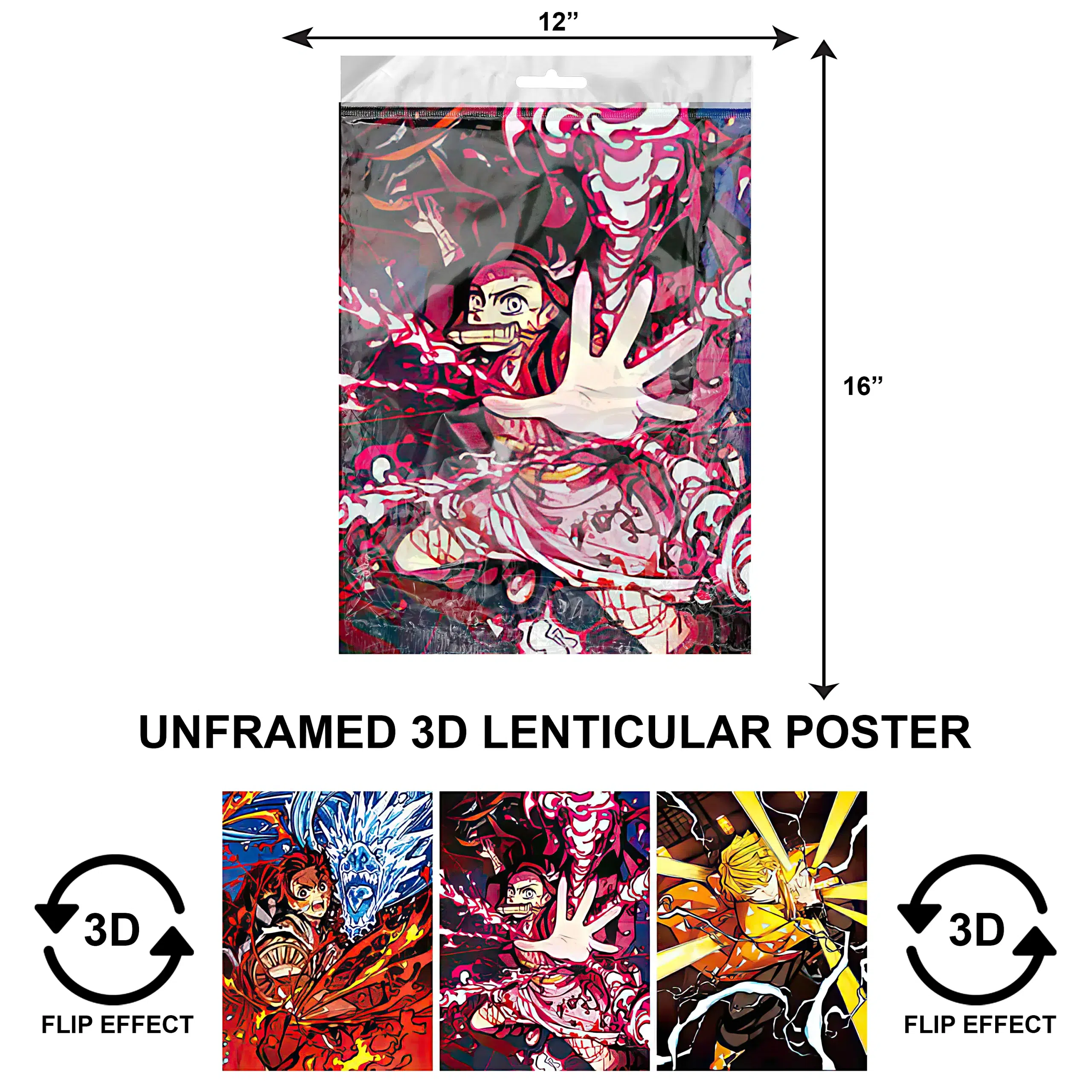 3DPNF-088 Anime – Demon Slayer Kimetsu no Yaiba UnFramed Poster