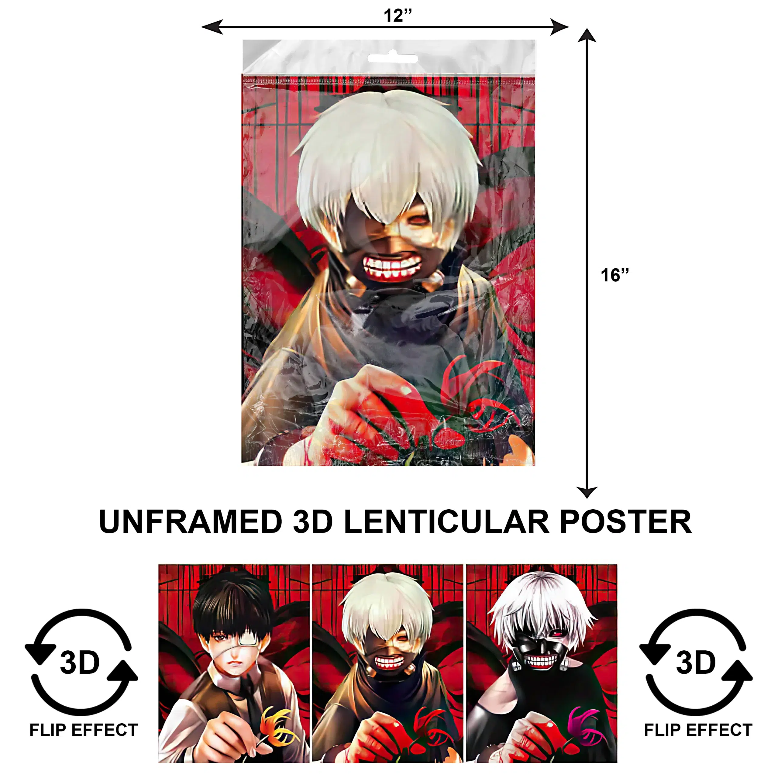 3DPNF-091 Anime – Tokyo Ghoul UnFramed Poster