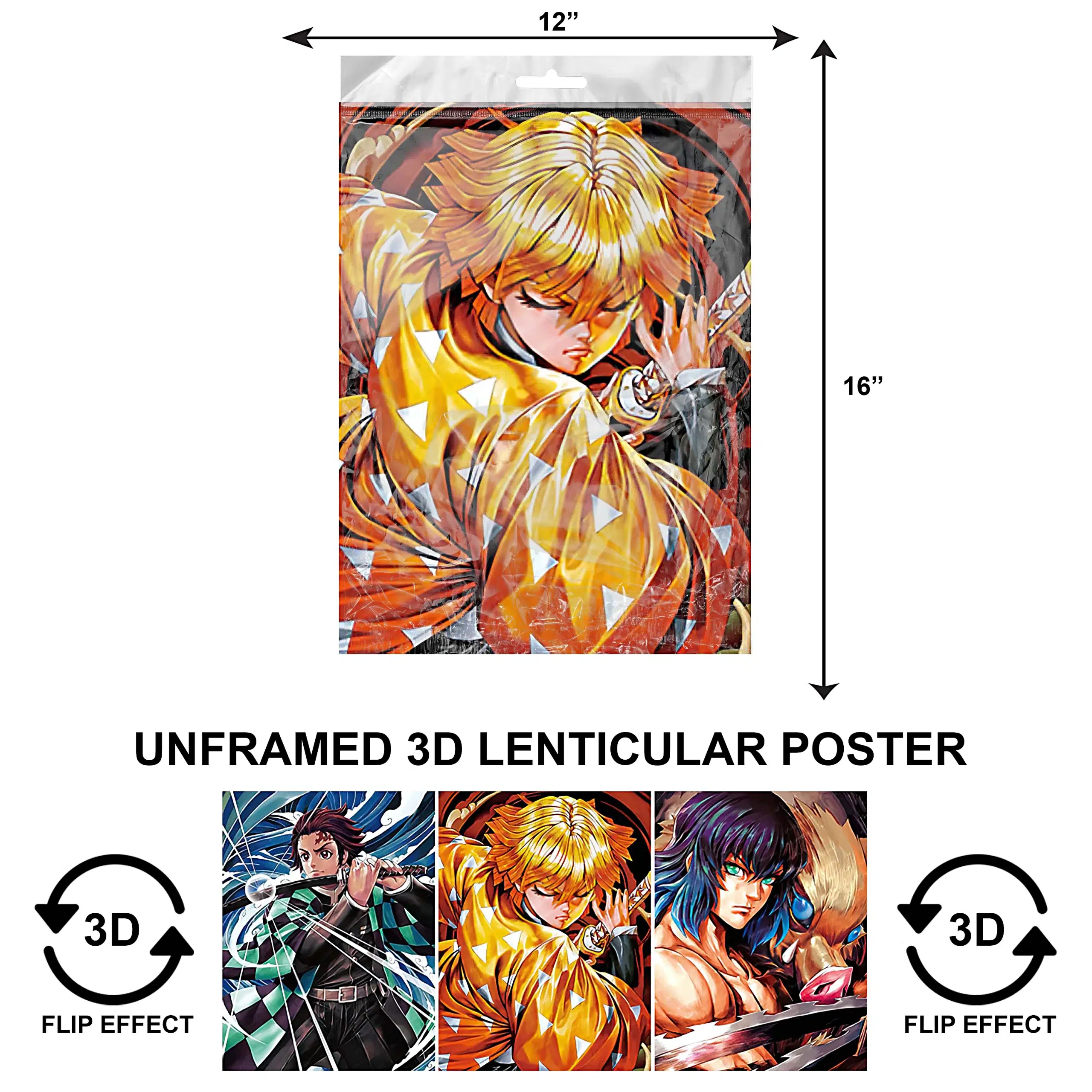 3DPNF-099 Anime – Demon Slayer Kimetsu UnFramed Poster
