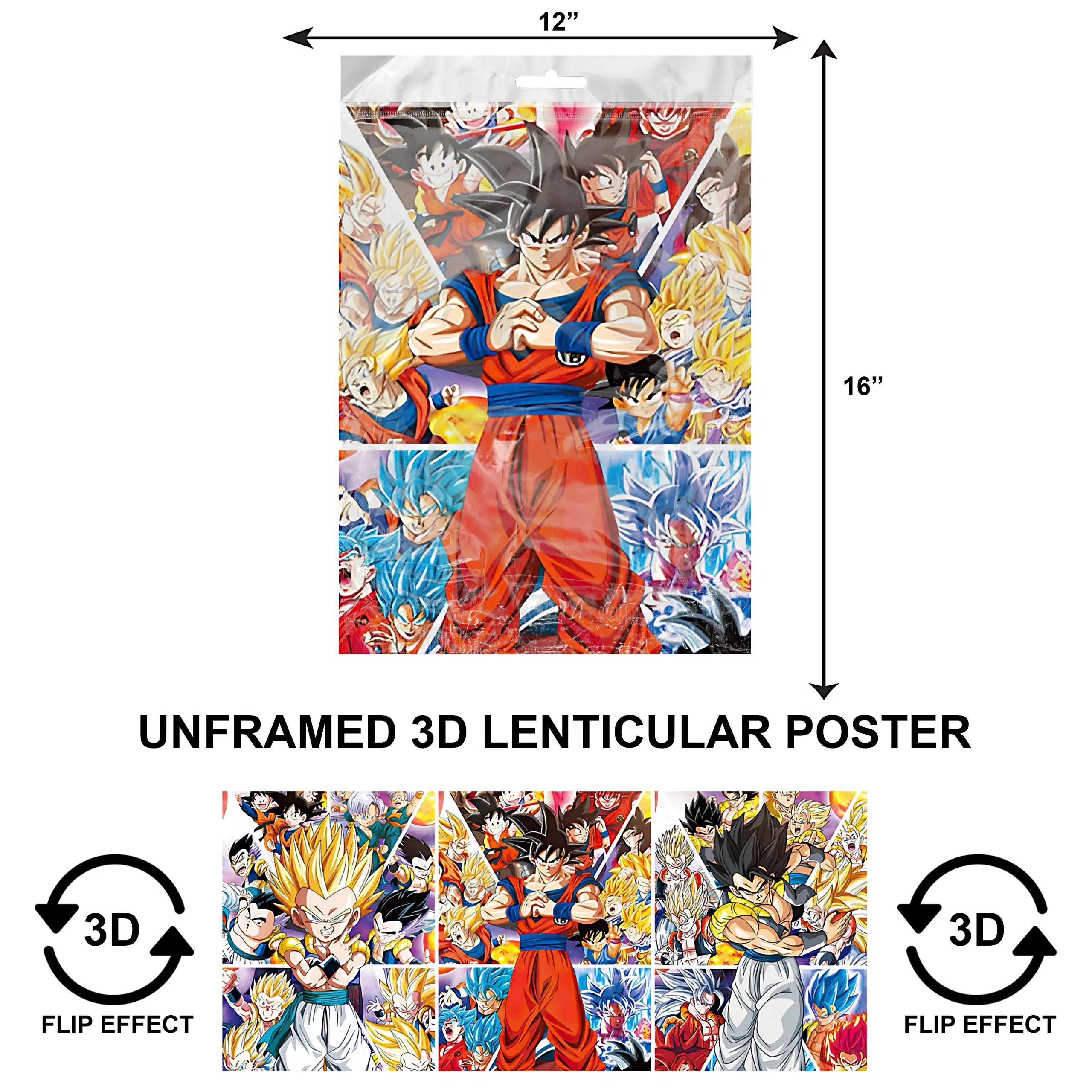 3DPNF-103 Anime – Dragon Ballz Team Power UnFramed Poster