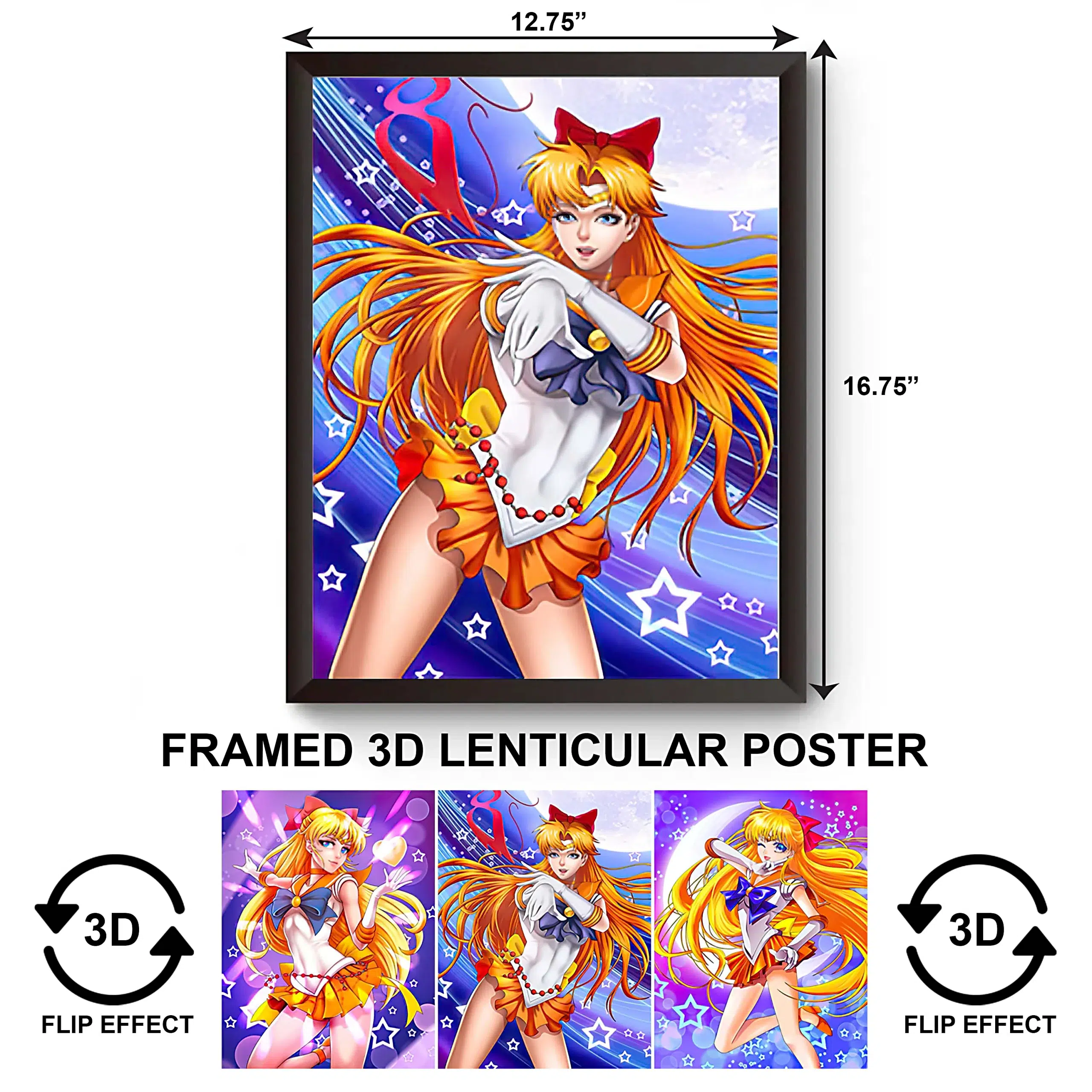 3DPWF-001 Anime – Sailor Moon Framed Poster