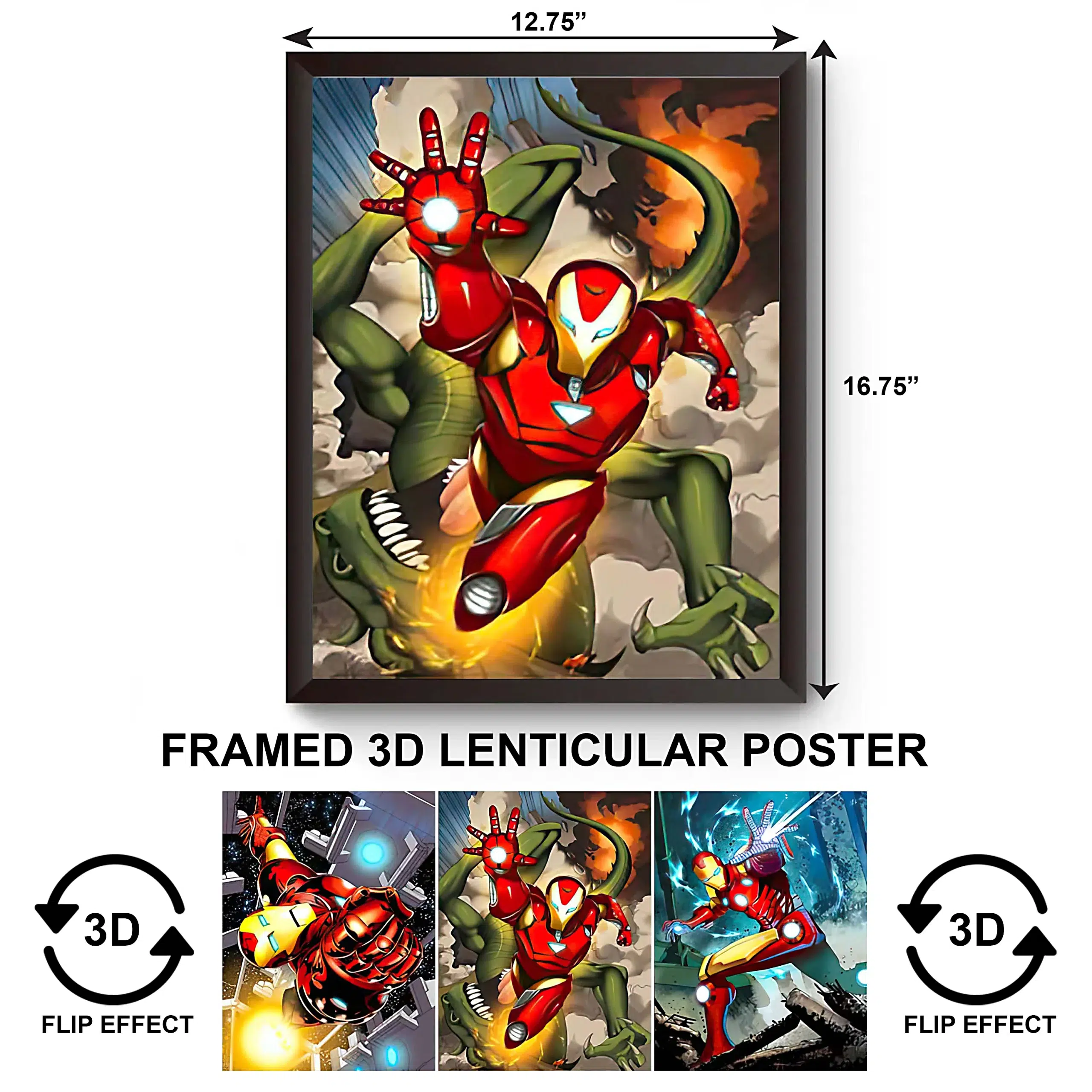 3DPWF-009 Super Heroes – Marvel Iron Man Framed Poster