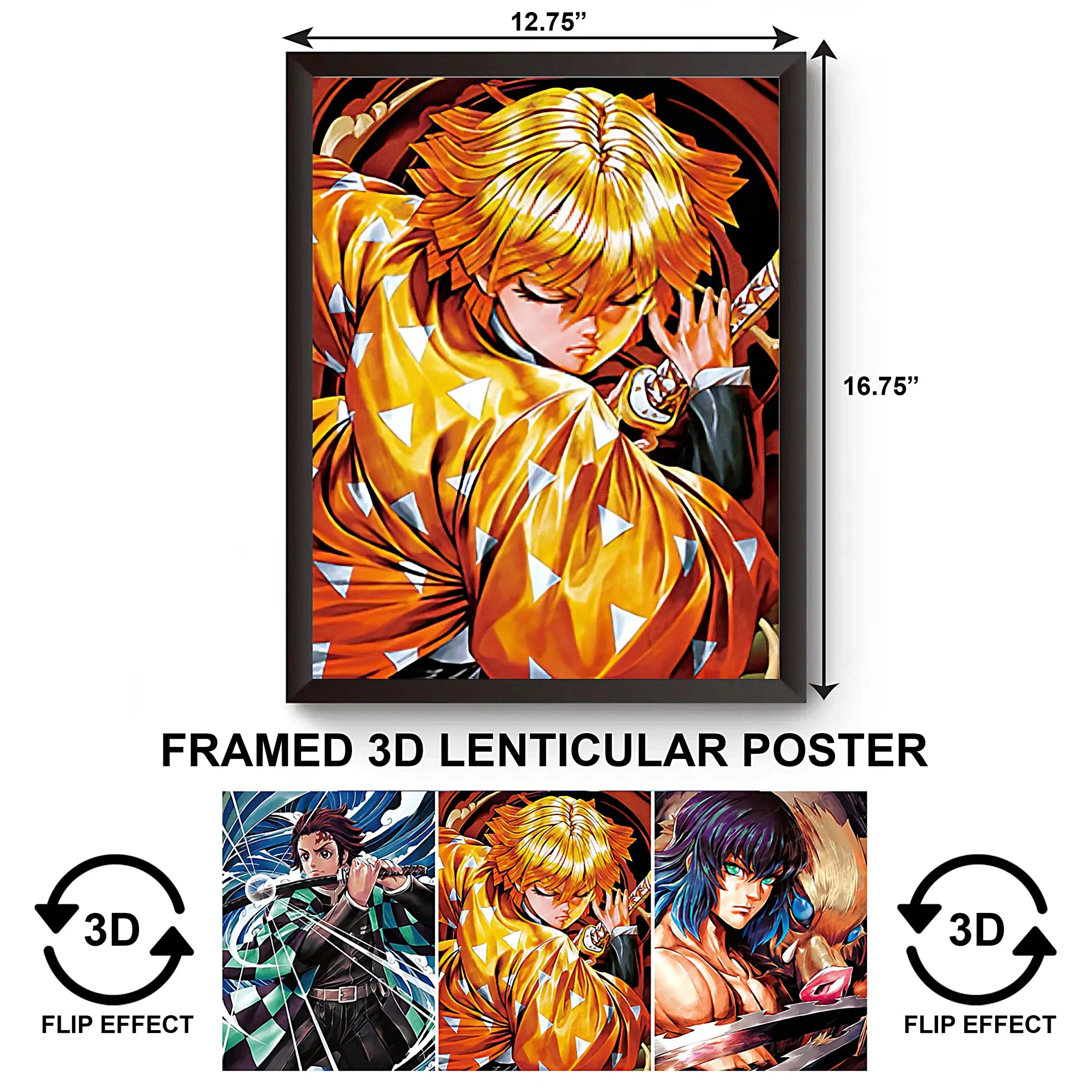 3DPWF-019 Anime – Demon Slayer Kimetsu Framed Poster