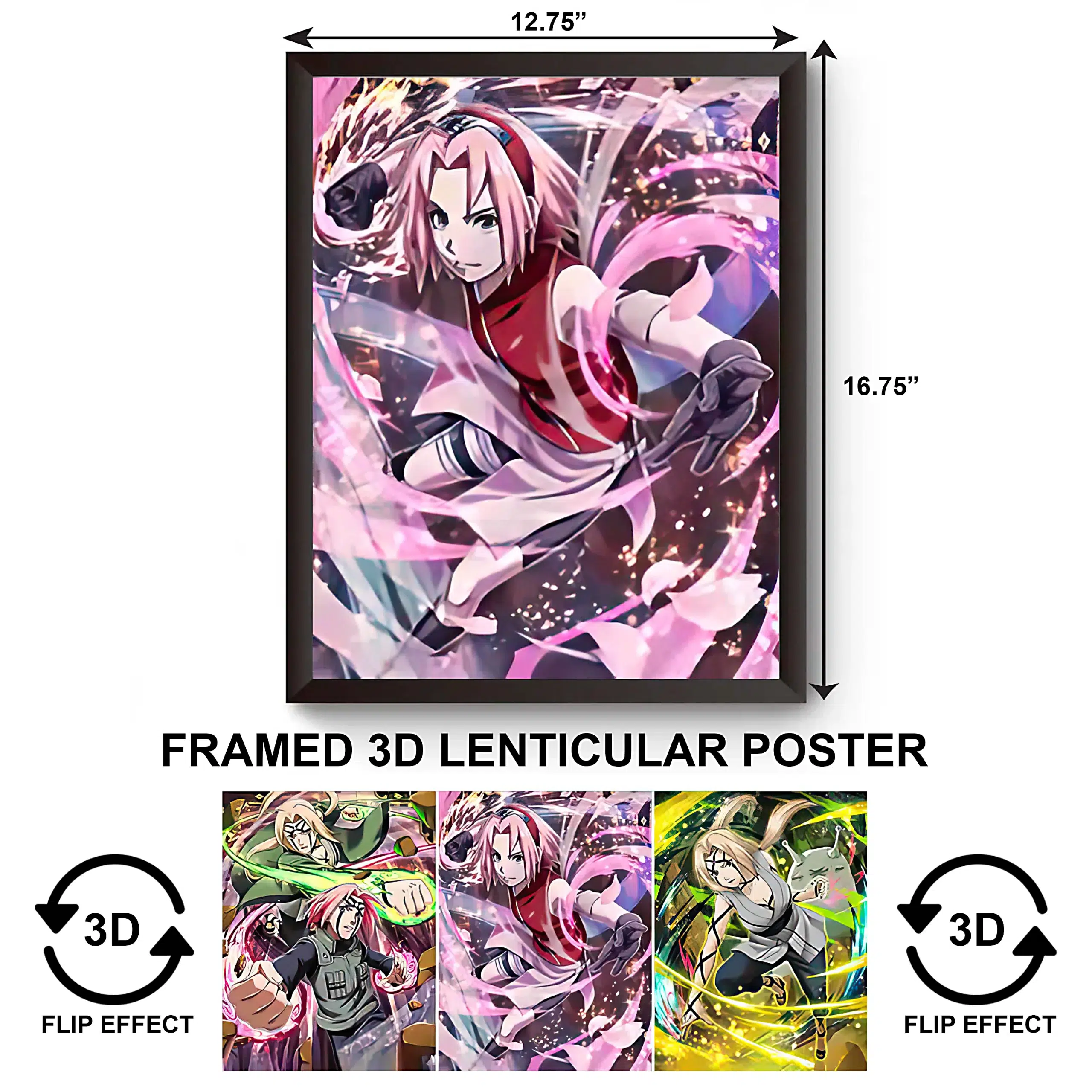 3DPWF-035 Anime – Sakura Haruno Framed Poster
