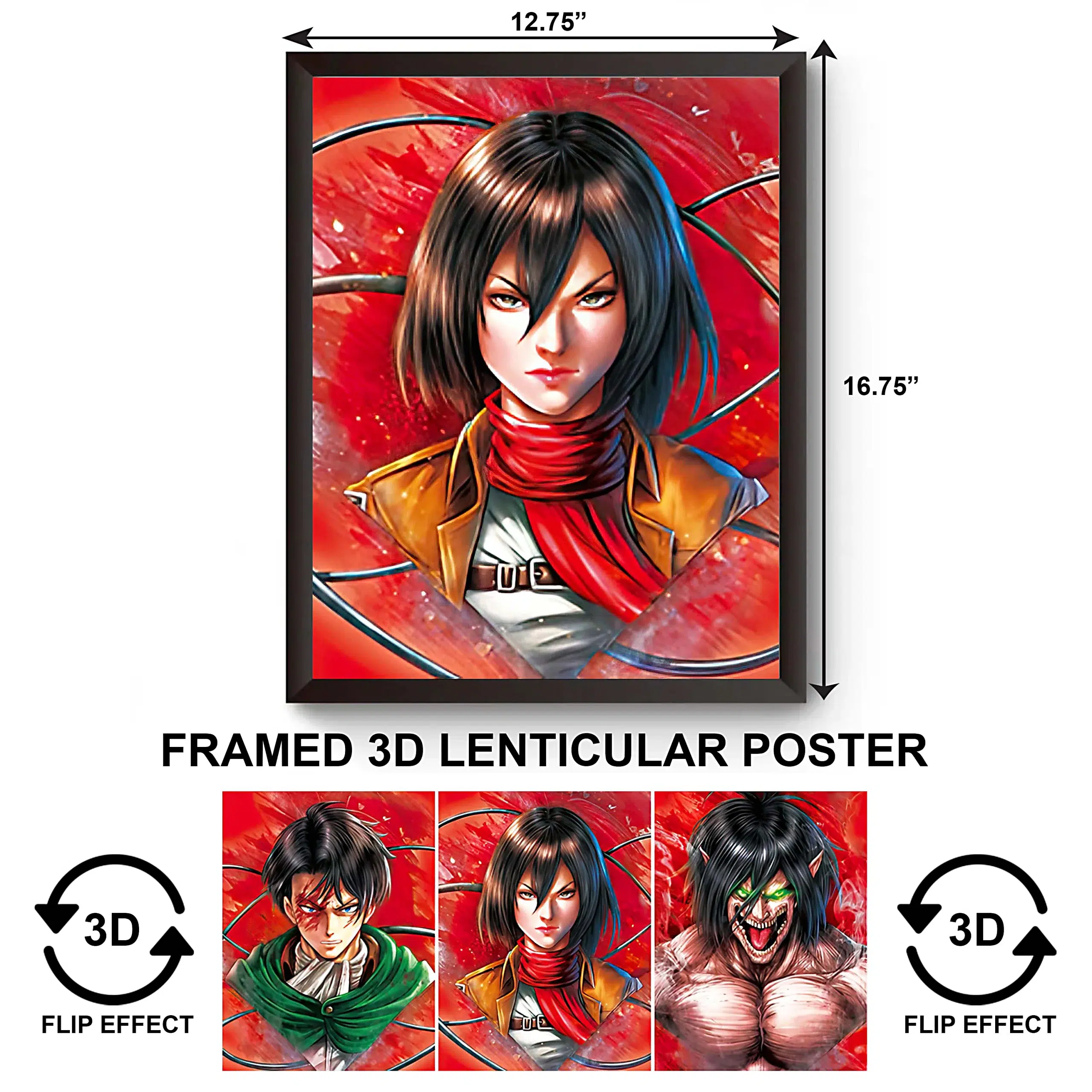 3DPWF-048 Anime – Attack on Titan Framed Poster