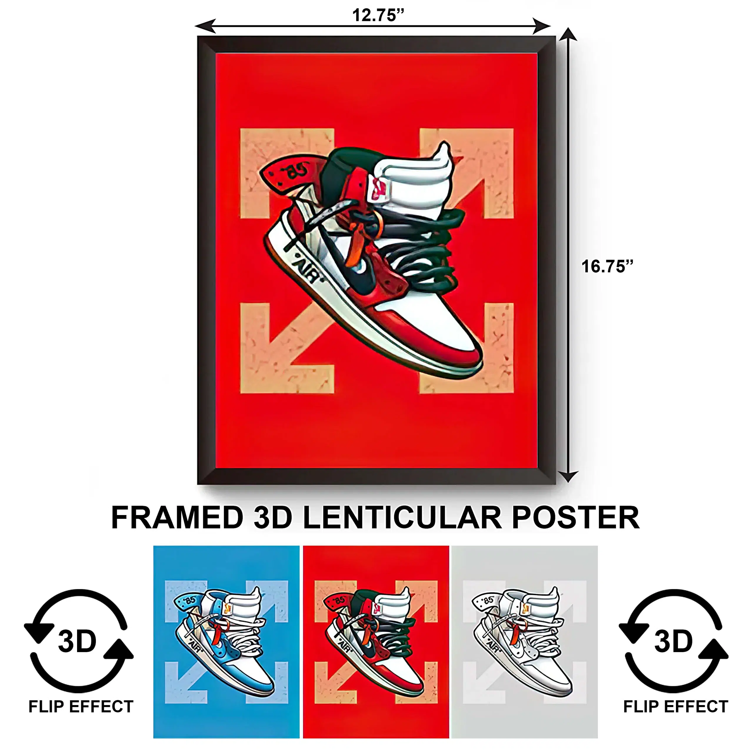 3DPWF-054 Sports – Nike Air Shoe Framed Poster
