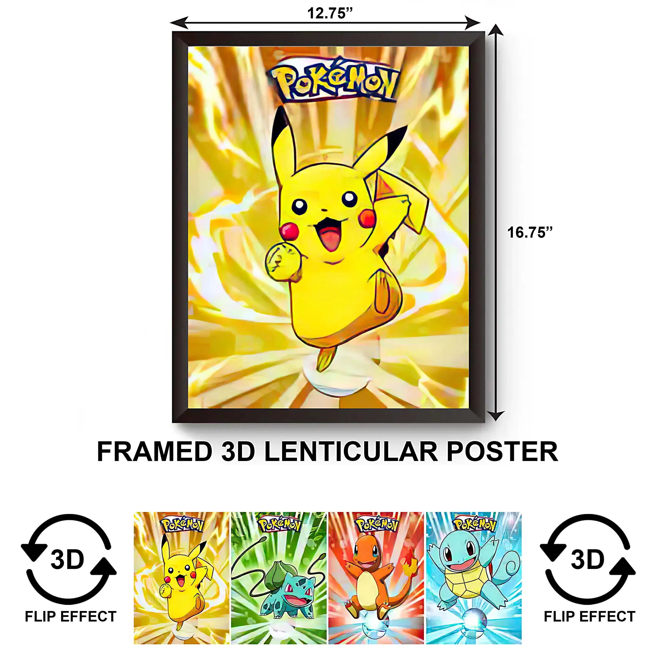 3DPWF-064 Anime – Pokemon Gang Framed Poster