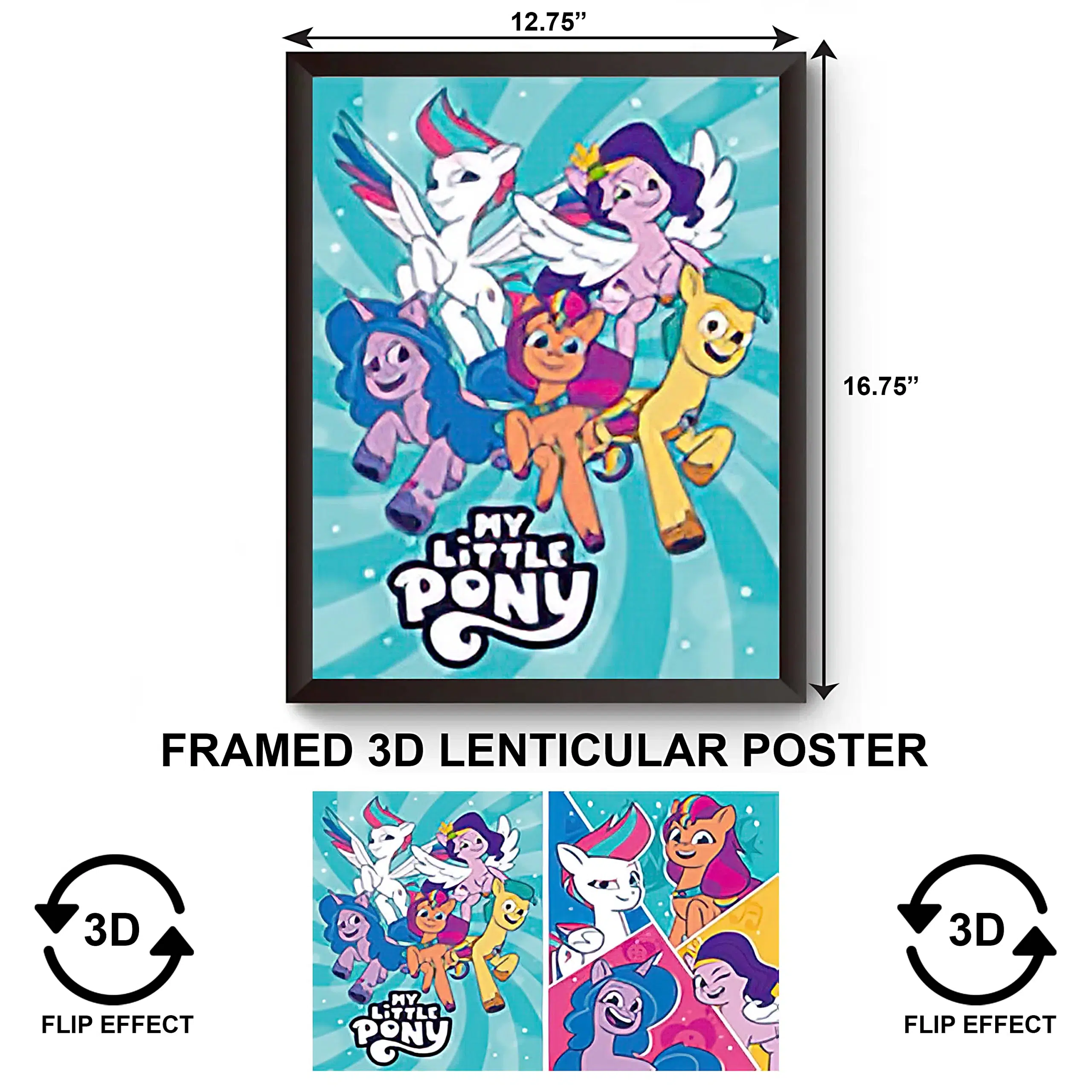 3DPWF-070 Cartoon – My Little Pony and Friends Framed Poster
