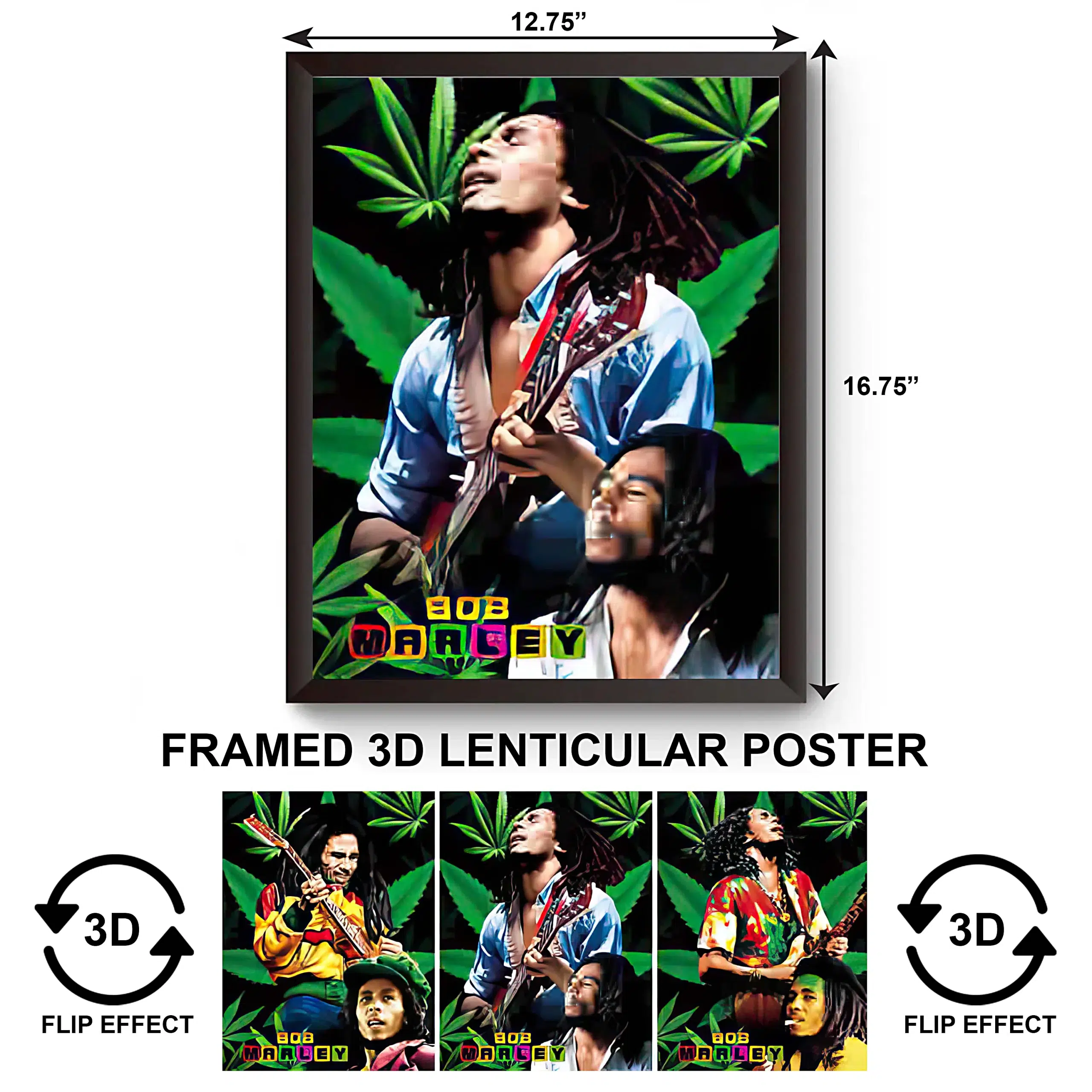3DPWF-084 Music – Bob Marley Framed Poster