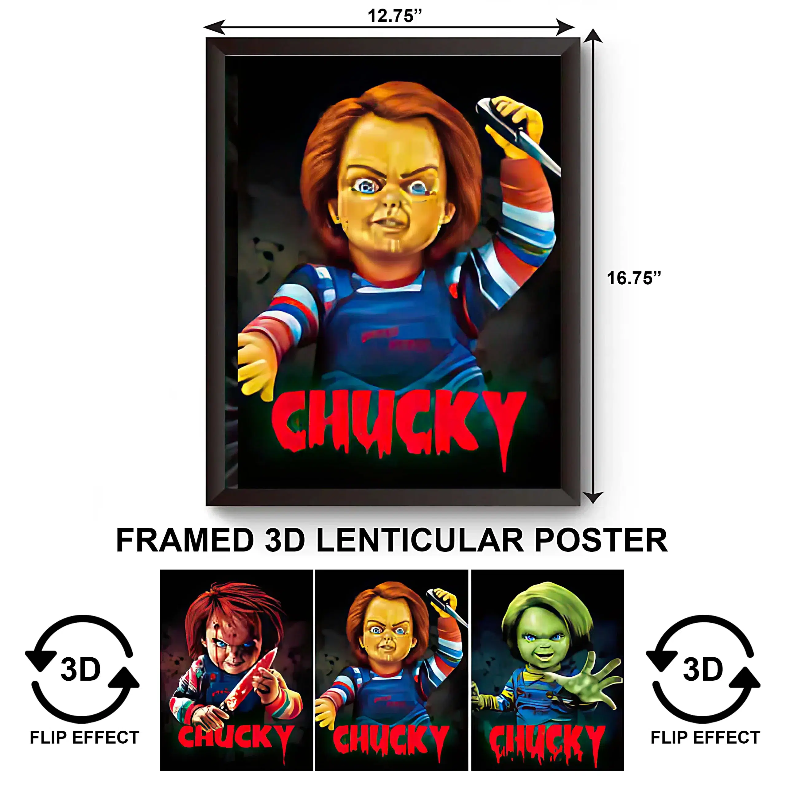 3DPWF-098  Movies – Chucky Framed Poster