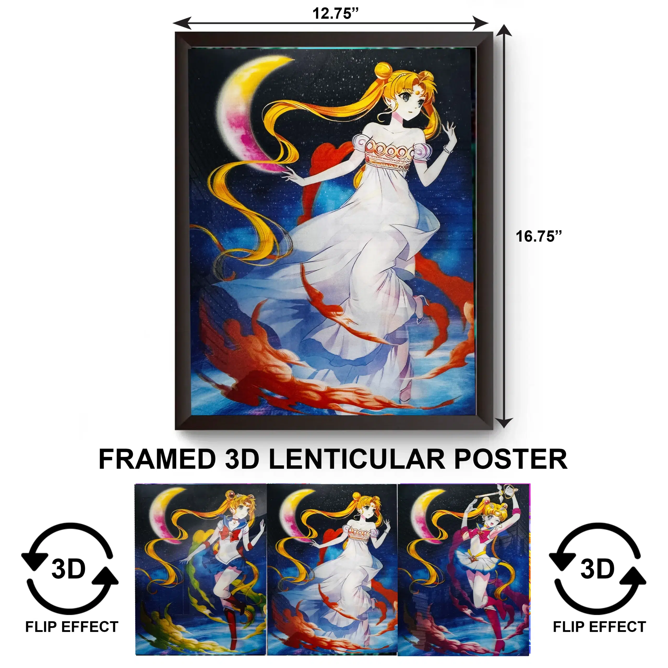 3DPWF-101 Anime – Sailor Moon Framed Poster