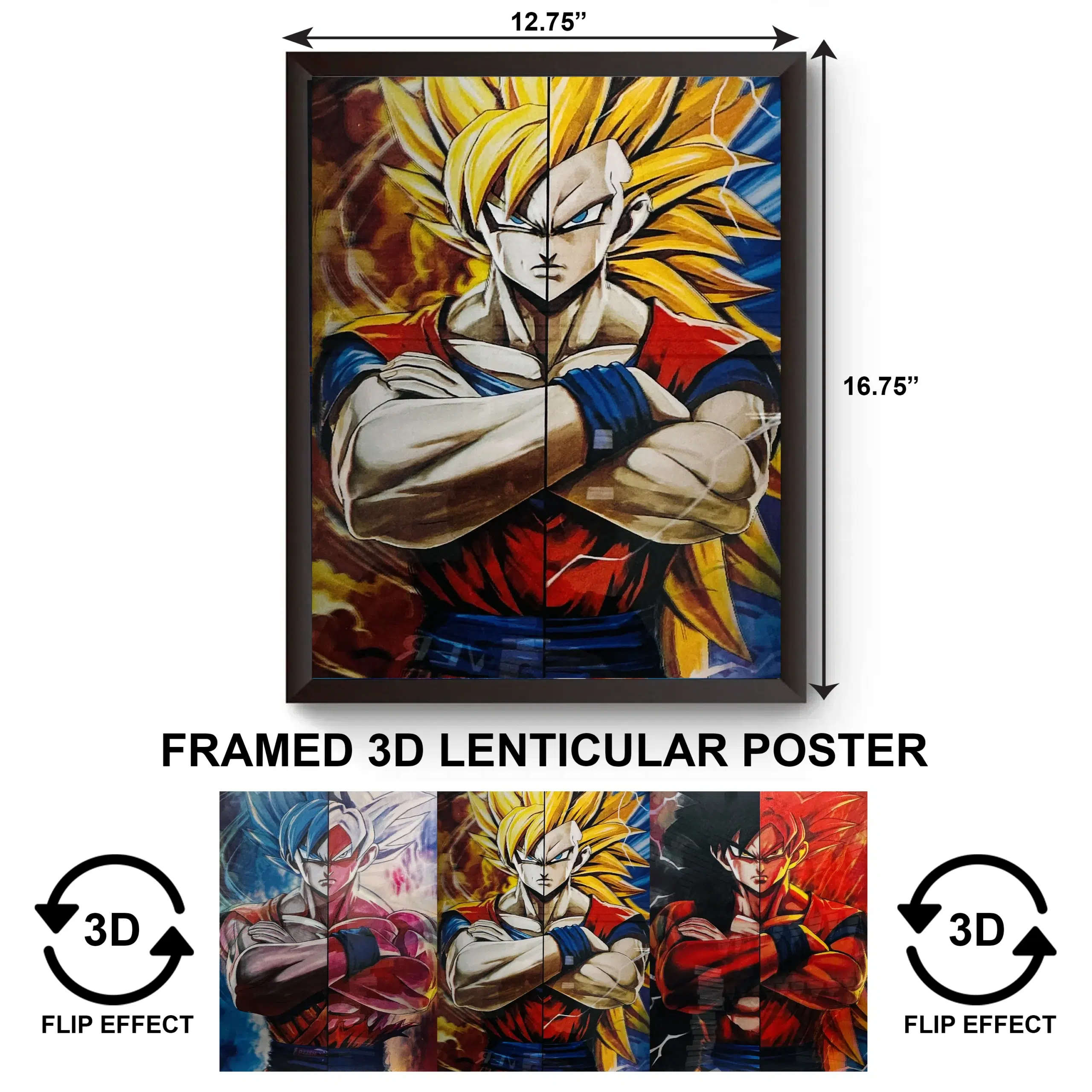 3DPWF-105 Anime – Goku DragonBallz Framed Poster