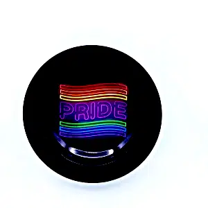 ASH001 Tin Ashtray 5.5″x5.5″ Gay Pride