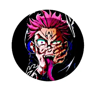 ASH048 Tin Ashtray 5.5″x5.5″ Anime Jujutsu Kaisen
