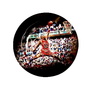 ASH074 Tin Ashtray 5.5″x5.5″ Ash074 Michael Jordan