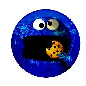 ASH076 Tin Ashtray 5.5″x5.5″ Cookie Monster