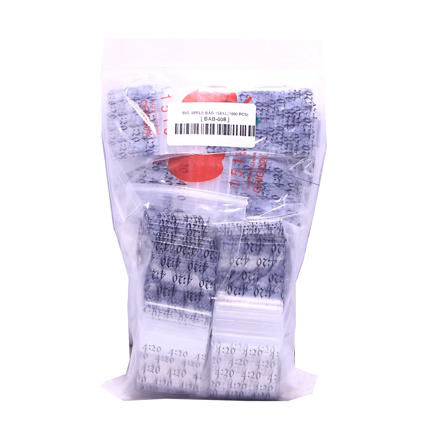 BAB-008 Apple Bag 15x15 (1000 Count) 4-20 - Image 2