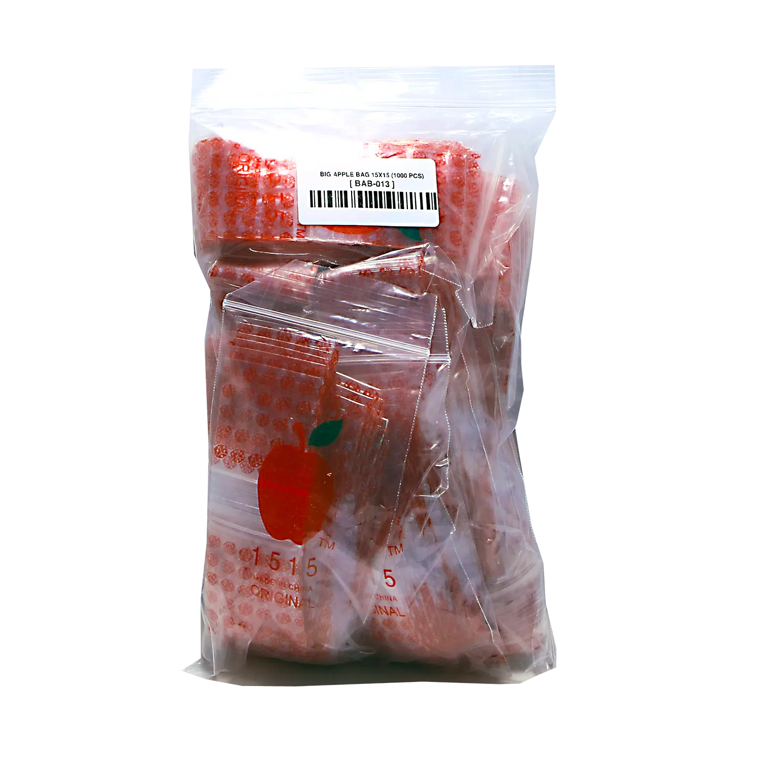 BAB-013 Apple Bag 15x15 (1000 Count) Red Dice - Image 2