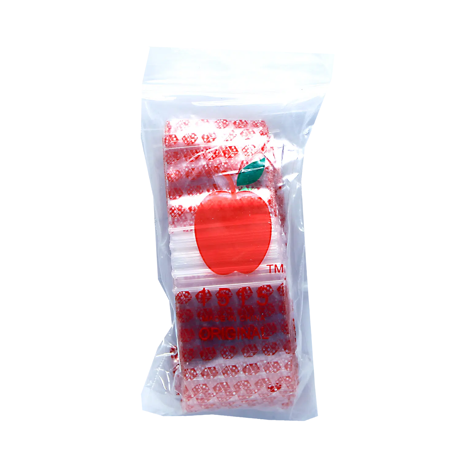 BAB-013 Apple Bag 15x15 (1000 Count) Red Dice - Image 3