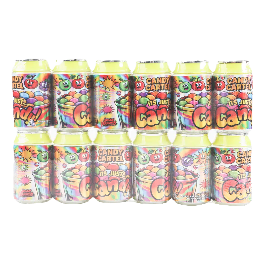 3.5g Plastic Soda Can Jar - (12 Count) Candy Cartel Its Just Candy CANJAR-003 - Image 2
