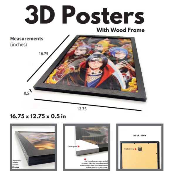 3DPWF-132 Anime - Demon Slayer Inosuke Framed Poster - Image 2