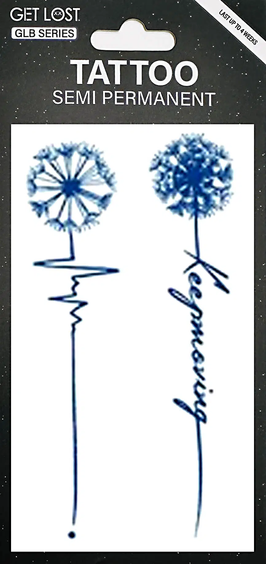 GLB-005 Semi Permanent Tattoo 2.75″x4.75″