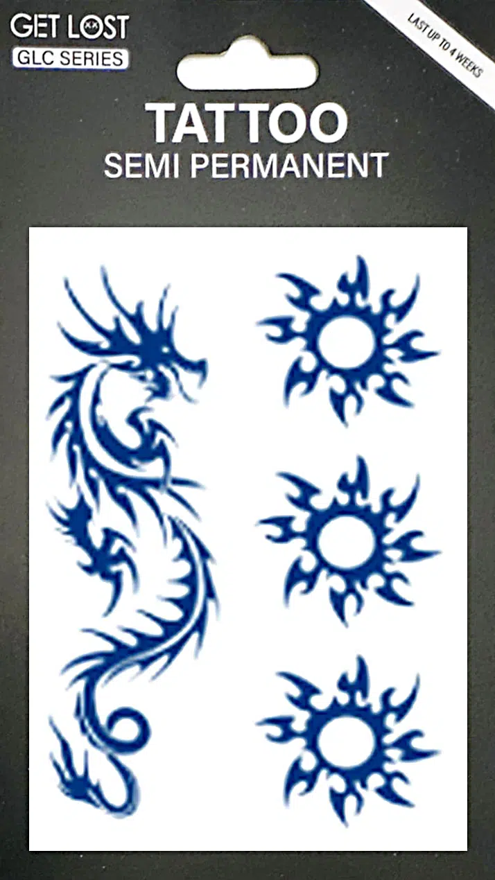 GLC-004 Semi Permanent Tattoo 3″x4.25″