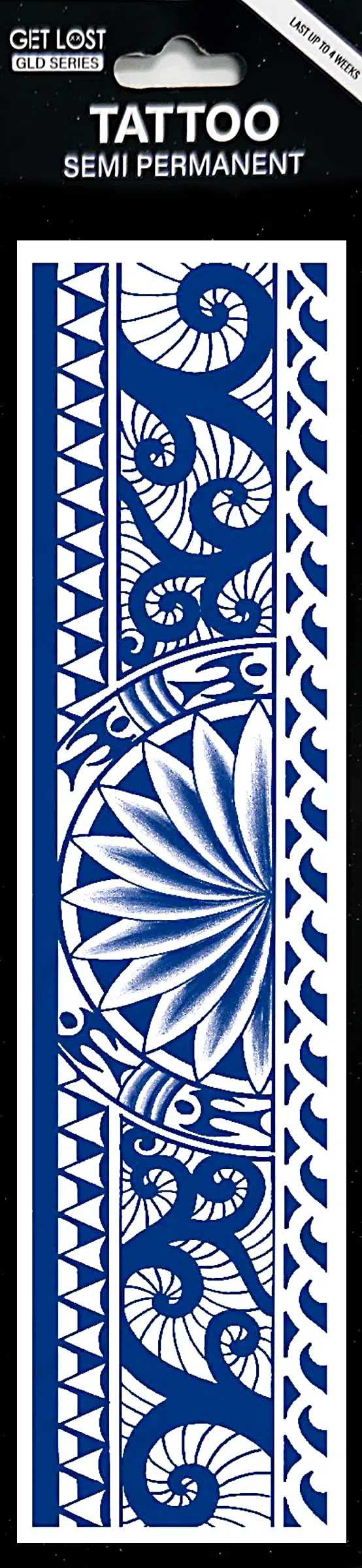 GLD-004 Semi Permanent Tattoo 2.75″x9.5″