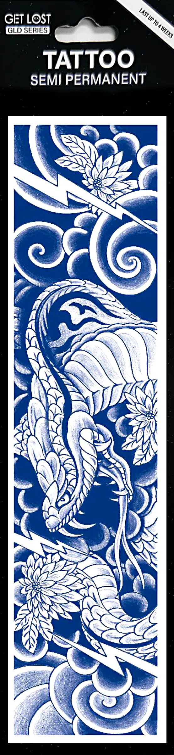 GLD-007 Semi Permanent Tattoo 2.75″x9.5″