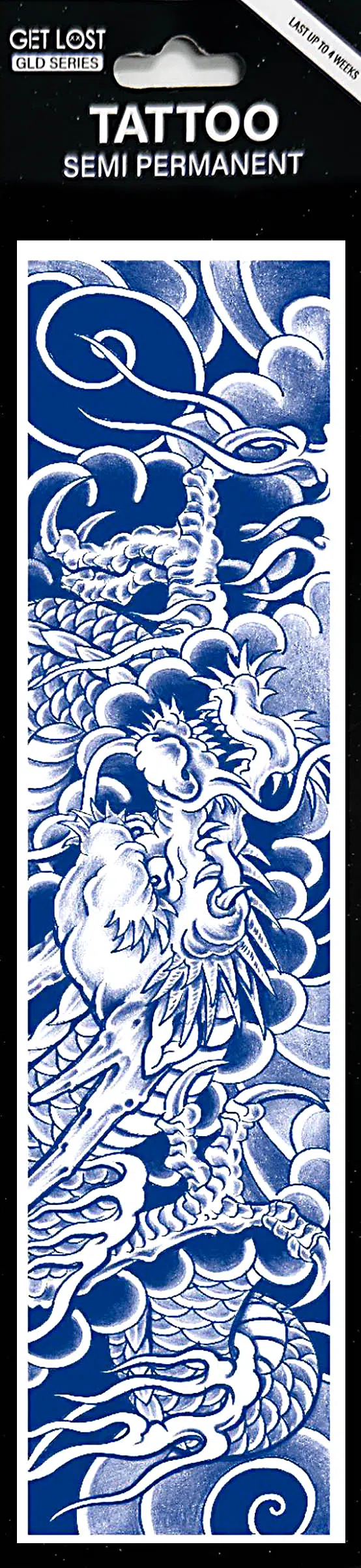 GLD-008 Semi Permanent Tattoo 2.75″x9.5″