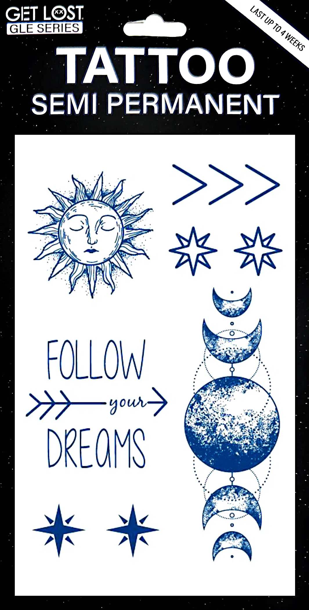 GLE-038 Semi Permanent Tattoo 4.25″x7″