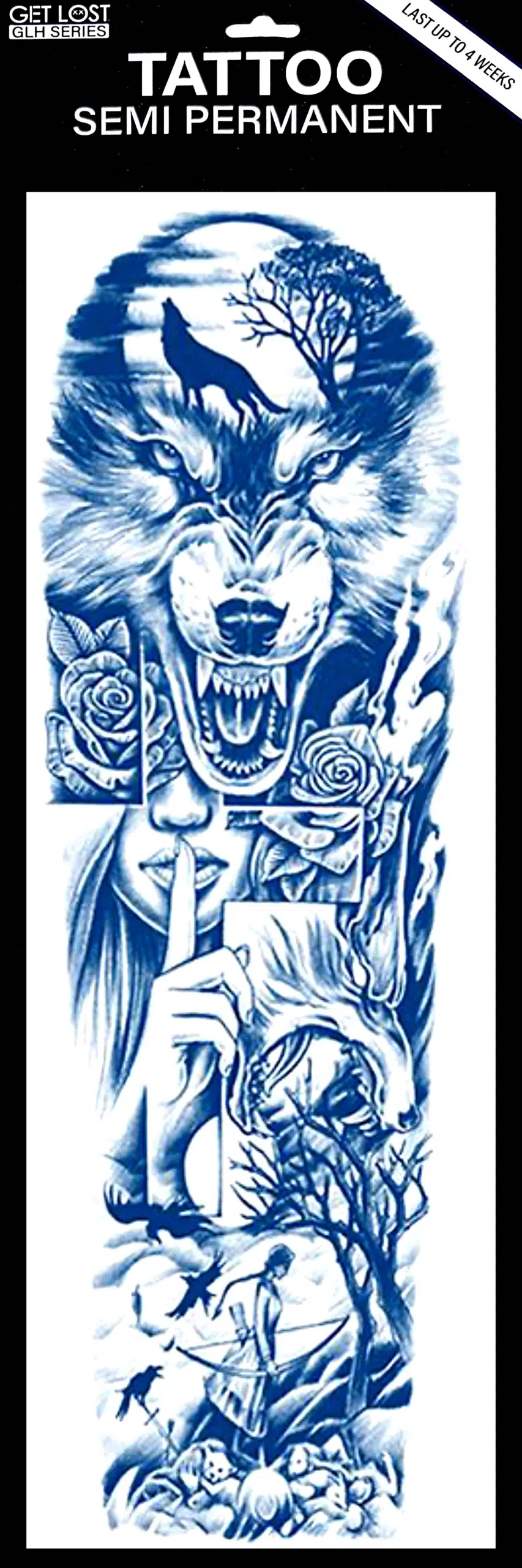 GLH-013 Semi Permanent Tattoo 6″x18.25″