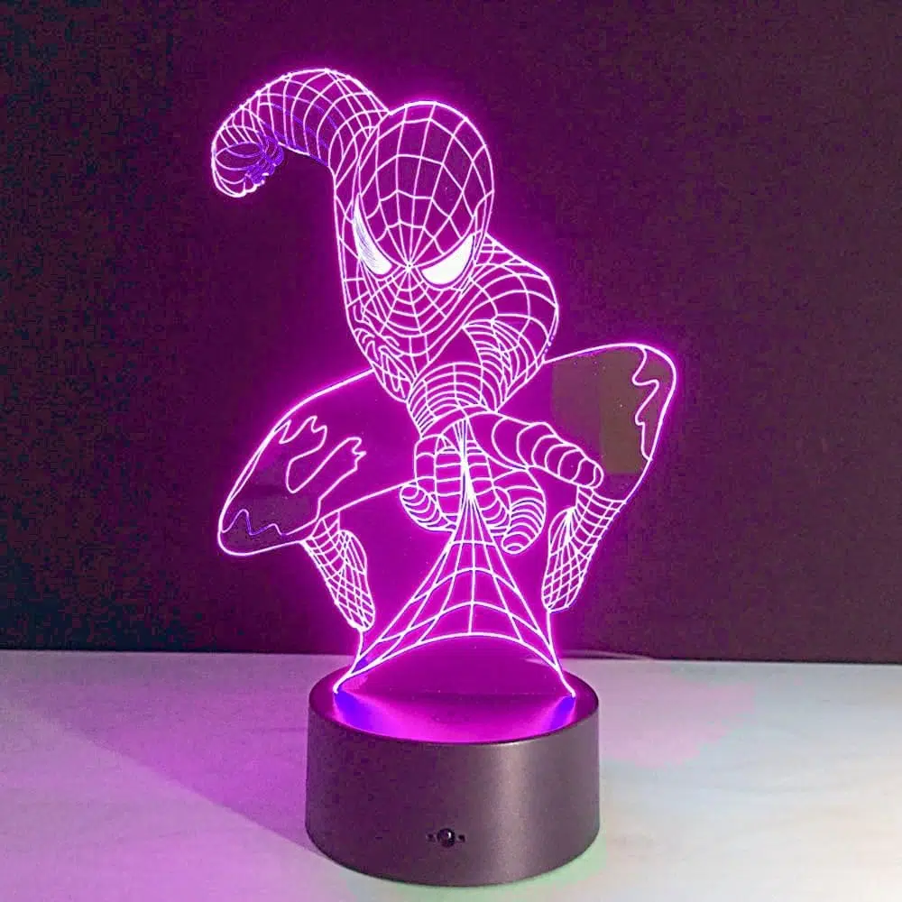 HNL-011- Holographic LED Lamp - Spiderman - Image 3