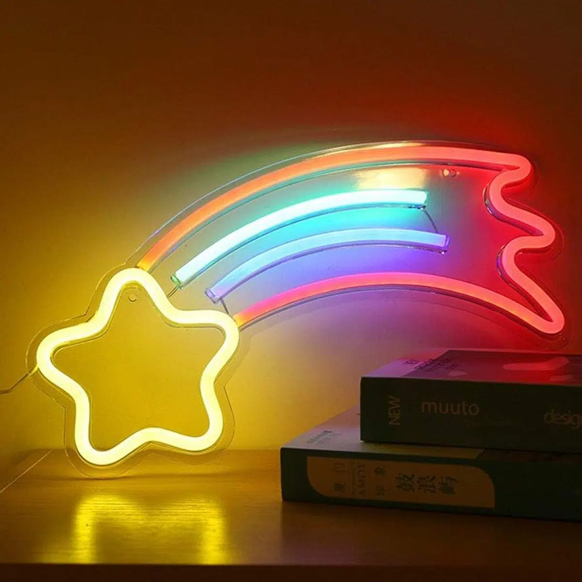 NHL-003 – Neon Hanging Light – Multicolor Shooting Star