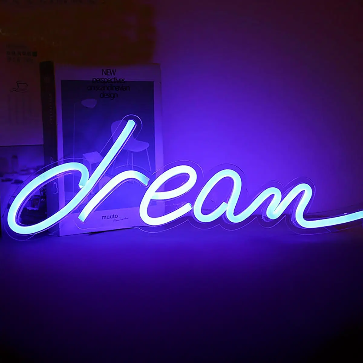 NHL-009 – Neon Hanging Light – Dream Blue