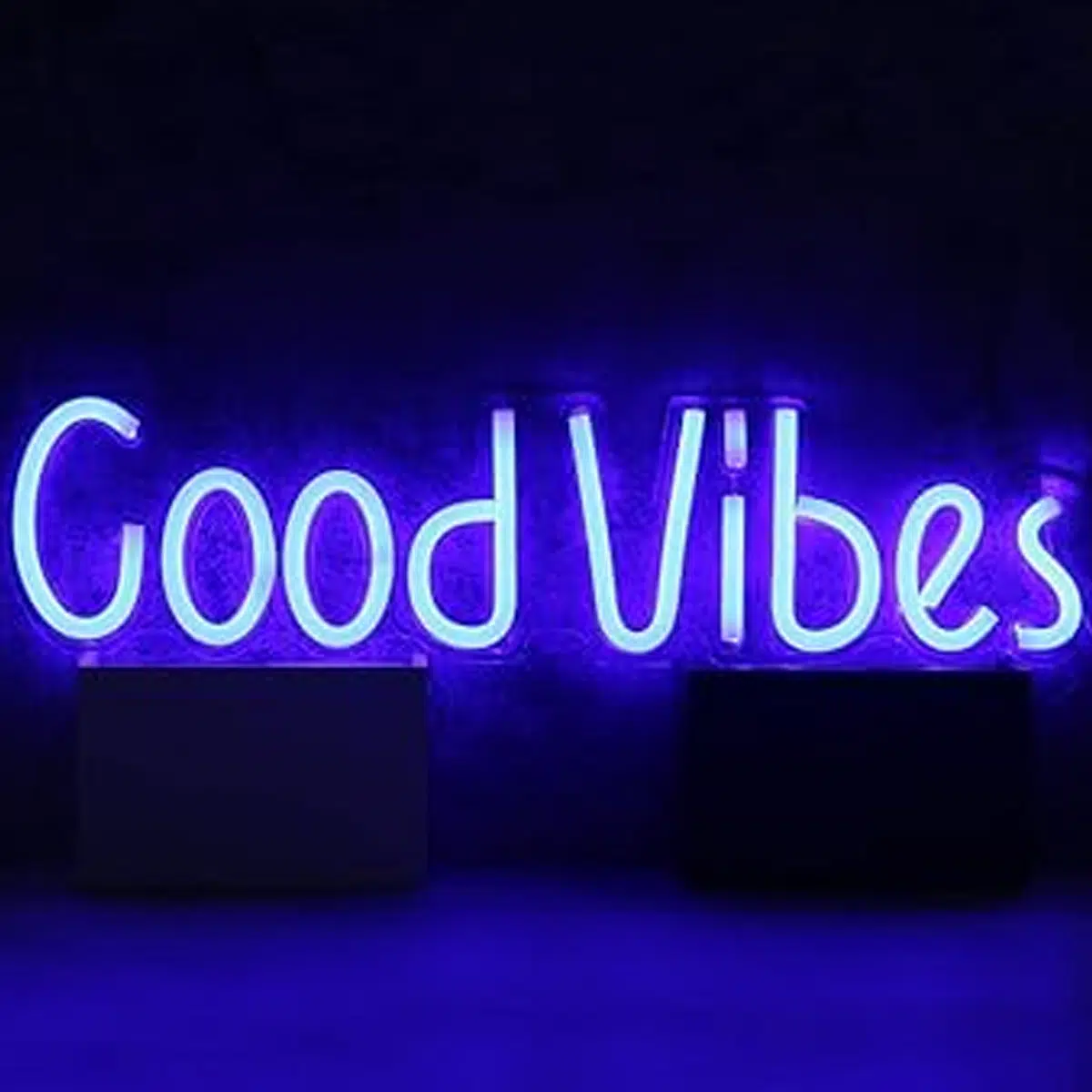 NHL-011 – Neon Hanging Light – Good Vibes Blue